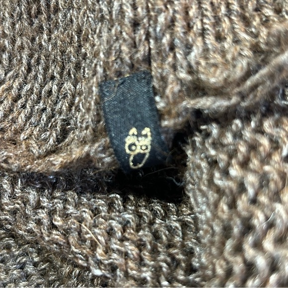 Sunmeadow Alpacas Striped Alpaca Poncho Brown One Size - Picture 11 of 11